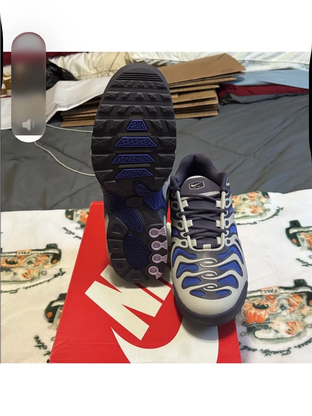 Nike Air Max Drift Men’s Gray and Blue Athletic Sneakers